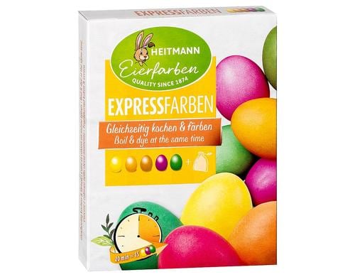 B&H Eiermalfarben Express Gelb, Gelb-Orange, Orange, Pink, Grn