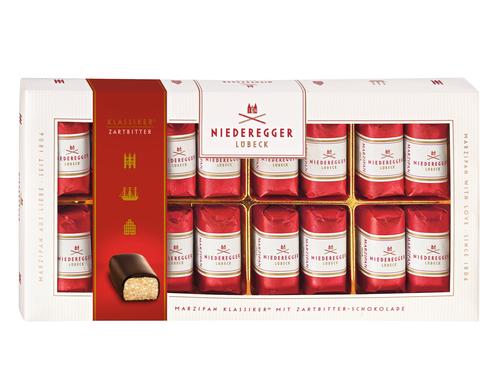 Niederegger Marzipan Klassiker-Pralinen mit Zartbitter Schokolade 200g