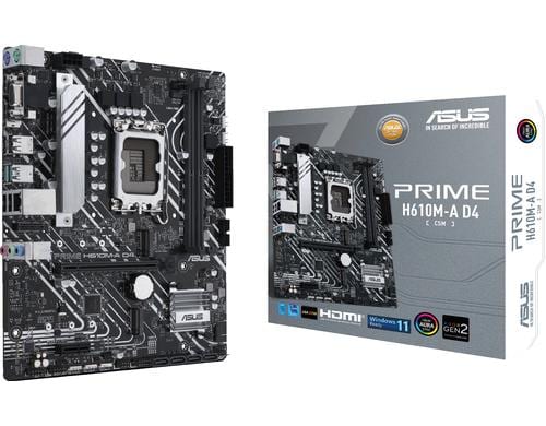 ASUS PRIME H610M-A D4-CSM, mATX LGA1700, 2x DDR4, PCI-E 4.0