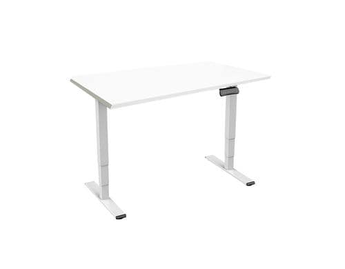 Contini Tisch hhenverstellbar weiss Tischplatte 2.0x0.9m, Gestell weiss