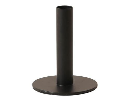 Esme Kerzenstnder, Schwarz matt Metall, 101012.5 cm, Filzunterlage