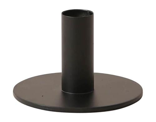 Esme Kerzenstnder, Schwarz matt Metall, 10106.5 cm, Filzunterlage