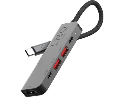LINQ 5in1 PRO USB-C Multiport Hub 2x USB C, 2x USB A, 1x HDMI