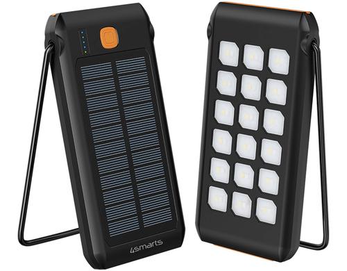 4smarts Solar-Powerbank TitanPack Flex 10.000mAh, Stnder und Taschenlampe