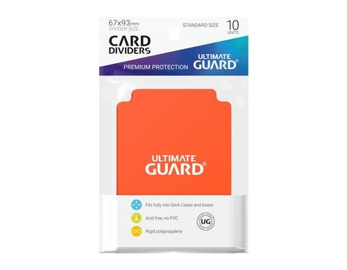 Ultimate Guard Kartentrenner Standardgrsse Orange (10)