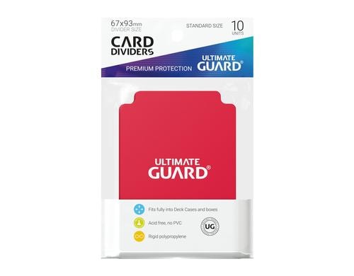Ultimate Guard Kartentrenner Standardgrsse Rot (10)