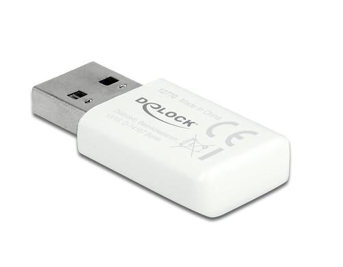 DeLock 12770 USB WLAN Adapter Dualband WLAN ac/a/b/g/n Micro Stick, white