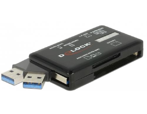 Delock 91758 Card Reader USB 3.2 CF/ SD/ Micro SD/ MS/ M2/ xD Speicherkarten