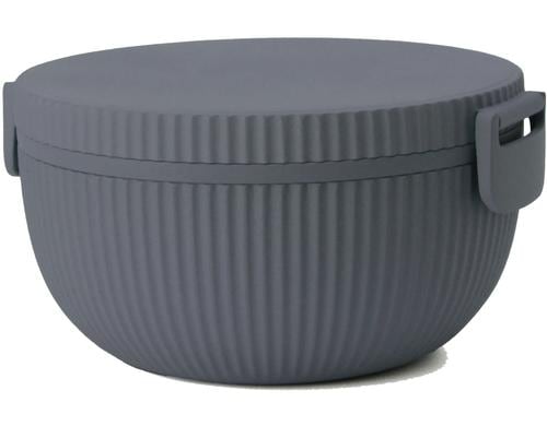bioloco plant deluxe bowl - dark grey 650 ml + 2x 200 ml + 35ml