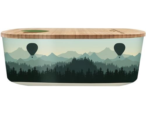 bioloco lunchbox oval-  air balloon valley 18 x 9,5 x 6 cm
