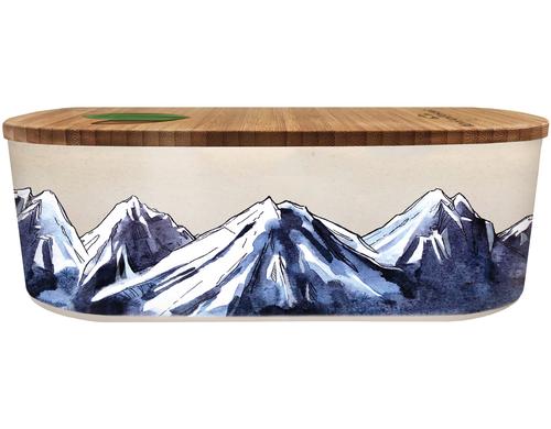 bioloco Lunchbox oval - mountains 18 x 9,5 x 6 cm
