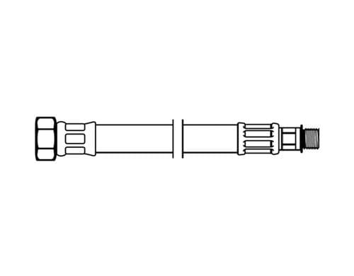 Flexo Anschlussschlauch DN 8 IG x AG kurz 3/8 X M10X1 35 CM