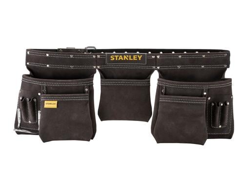 Stanley Werkzeugschuerze aus echtem Leder mit praktischer Anordnung