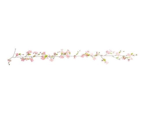 Dekomat Kirschbltengirlande, 180 cm Kunstseide, Kunststoff, Pink