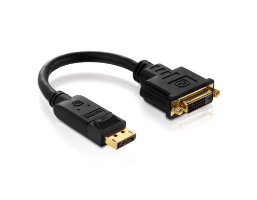 PureInstall DisplayPort auf DVI Adapter DisplayPort-Stecker auf DVI-Buchse, 0,1m