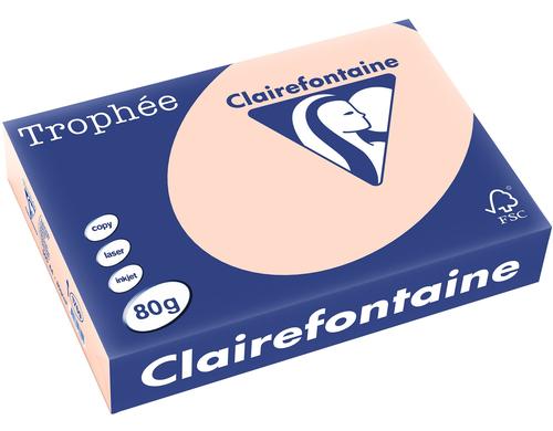 Clairefontaine Kopierpapier Trophe lachs 500 Blatt, 80gm2, Pak  500