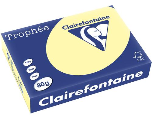 Clairefontaine Kopierpapier Trophe gelb, 500 Blatt, 80gm2