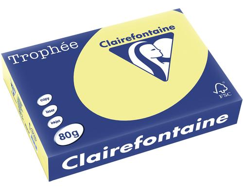 Clairefontaine Kopierpapier Trophe hellgelb, 500 Blatt, 80gm2