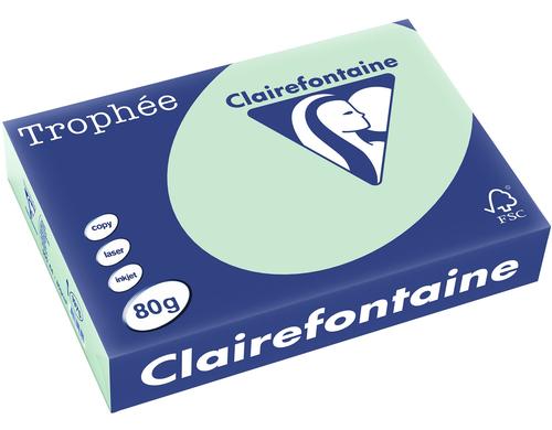 Clairefontaine Kopierpapier Trophe pastellgrn, 500 Blatt, 80gm2
