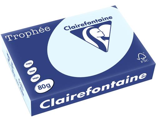 Clairefontaine Kopierpapier Trophe pastellblau, 500 Blatt, 80gm2