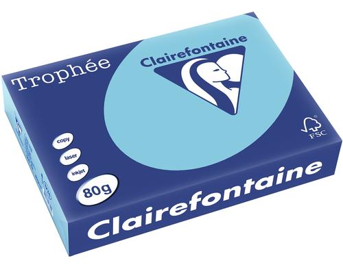 Clairefontaine Kopierpapier Trophe blau, 500 Blatt, 80gm2