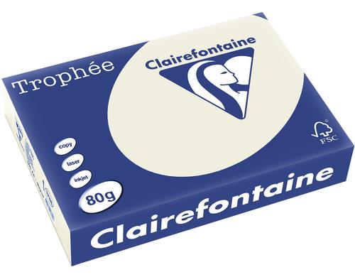 Clairefontaine Kopierpapier Trophe hellgrau, 500 Blatt, 80gm2