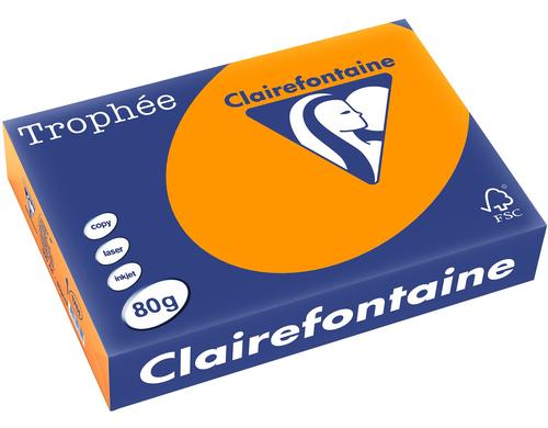 Clairefontaine Kopierpapier Trophe orange, 500 Blatt, 80gm2