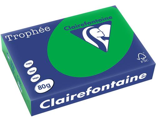 Clairefontaine Kopierpapier Trophe smaragdgrn, 500 Blatt, 80gm2