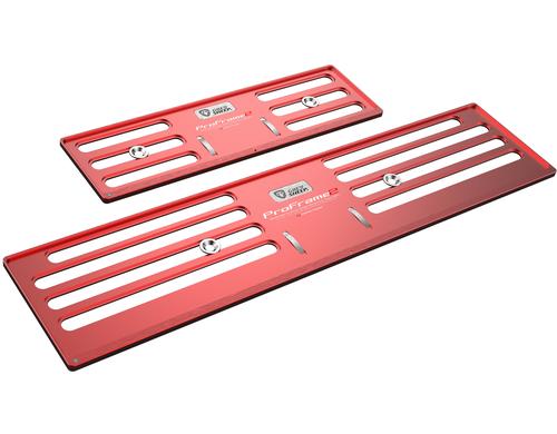ProFrame 2, Nummernrahmen Set,Aluminium Velocity Red, 30  8 cm / 50  11 cm