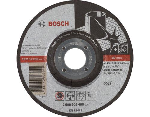 Bosch Professional Schruppscheibe Expert for Inox, 125 mm, 6,0 mm