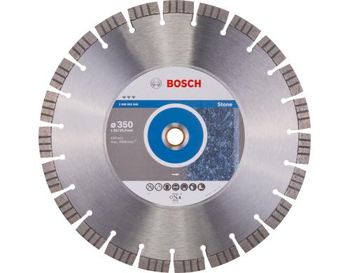 Bosch Professional Diamanttrennscheibe Best for Stone, 350x20,00+25,40x3,2x15 mm