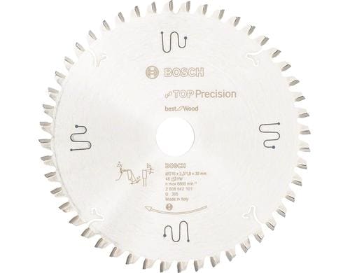 Bosch Professional Kreissgeblatt Top Precision Best Wood, 216x30x2,3mm, 48