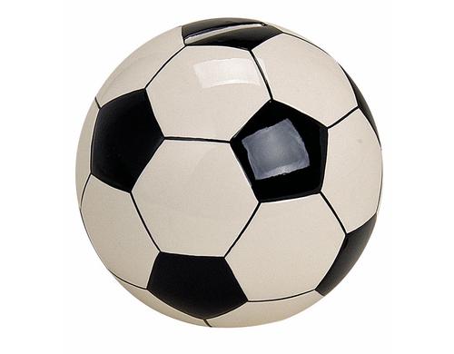 Spardose Fussball aus Keramik B13cm