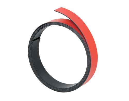 FRANKEN Magnetband, 100 cm x 10 mm, rot Macht Objekte magnetisch haftend