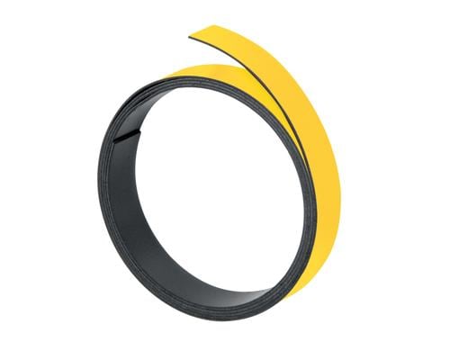 FRANKEN Magnetband, 100 cm x 10 mm, gelb Macht Objekte magnetisch haftend