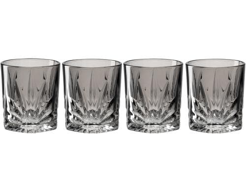 Leonardo Whiskyglas DOF Capri 330ml grau 4 Stk., 9x10cm, Nutzvol. 250ml