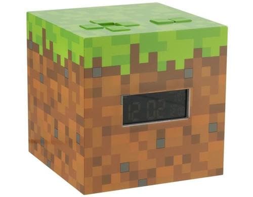 Minecraft Wecker 16 cm, Kabel oder Batterie