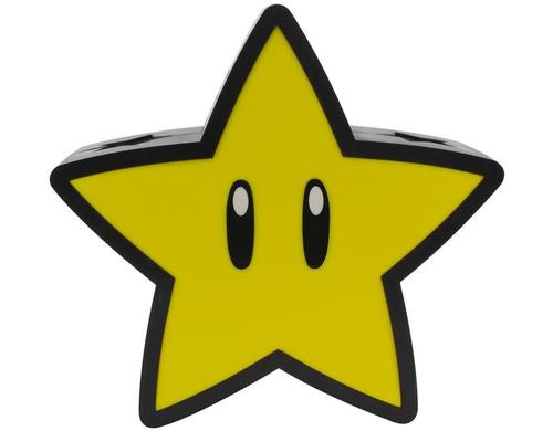 Super Mario Lampe Super Star 25 cm, Kabel oder Batterie