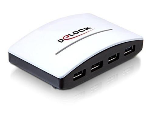 Delock USB 3.0 Hub inkl. Netzteil 4x USB 3.0, Plug & Play