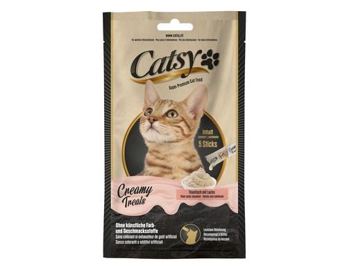 Catsy Creamy Snack Tuna & Salmon 5x14g