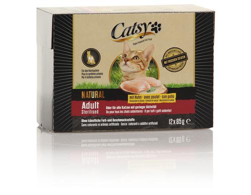 Catsy Adult & Ster. Cat Chicken 12x85g