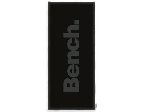 Klaus Herding Saunatuch Bench, Schwarz 80x180 cm 100% Baumwolle, Carved-Effekt