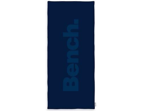 Klaus Herding Saunatuch Bench,Blau,Frottier 80x180 cm 100% Baumwolle, Carved-Effekt