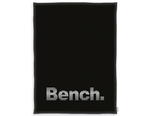 Klaus Herding Decke Bench,Schwarz-Weiss 150x200 cm, 100% Polyester