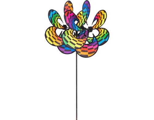 Invento Windrad Paradise FlowerDuettRainbow 35 cm, L:82 cm, Polyester, wetterbestndig