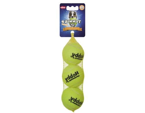 Nobby Tennisball M 6.5cm 3 Stck mit Squeaker