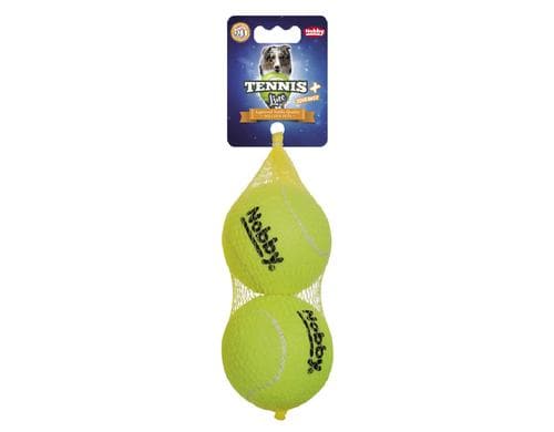Nobby Tennisball L 8.5cm 2 Stck mit Squeaker