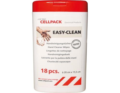 Cellpack EASY-CLEAN Handreinigungstcher Dose  18 Stck