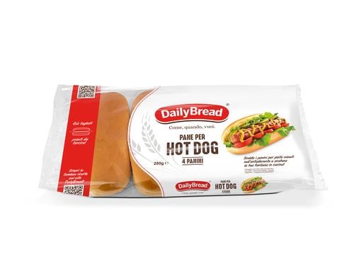 Daily Bread Hot Dog Buns geschnitten 4 Stck