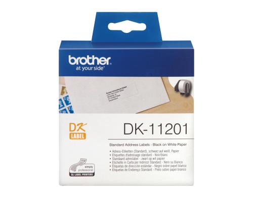Brother P-touch DK-11201 Adress-Etiketten (standard) 400Stk./Rolle 29x90mm